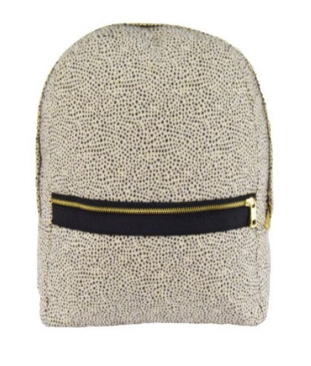 Medium Backpack - Leopard Seer Sucker