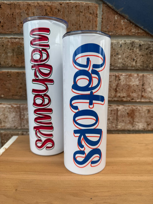 Custom School Spirit Tumbler * Gameday * Mascot