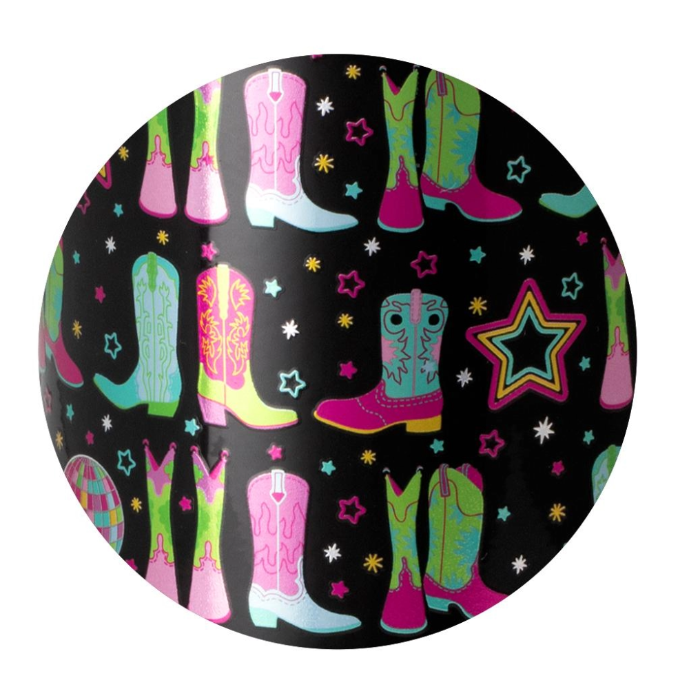 Disco Cowgirl Skinny Can Cooler 12oz