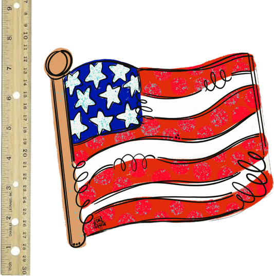 DK US Flag Pole Mini