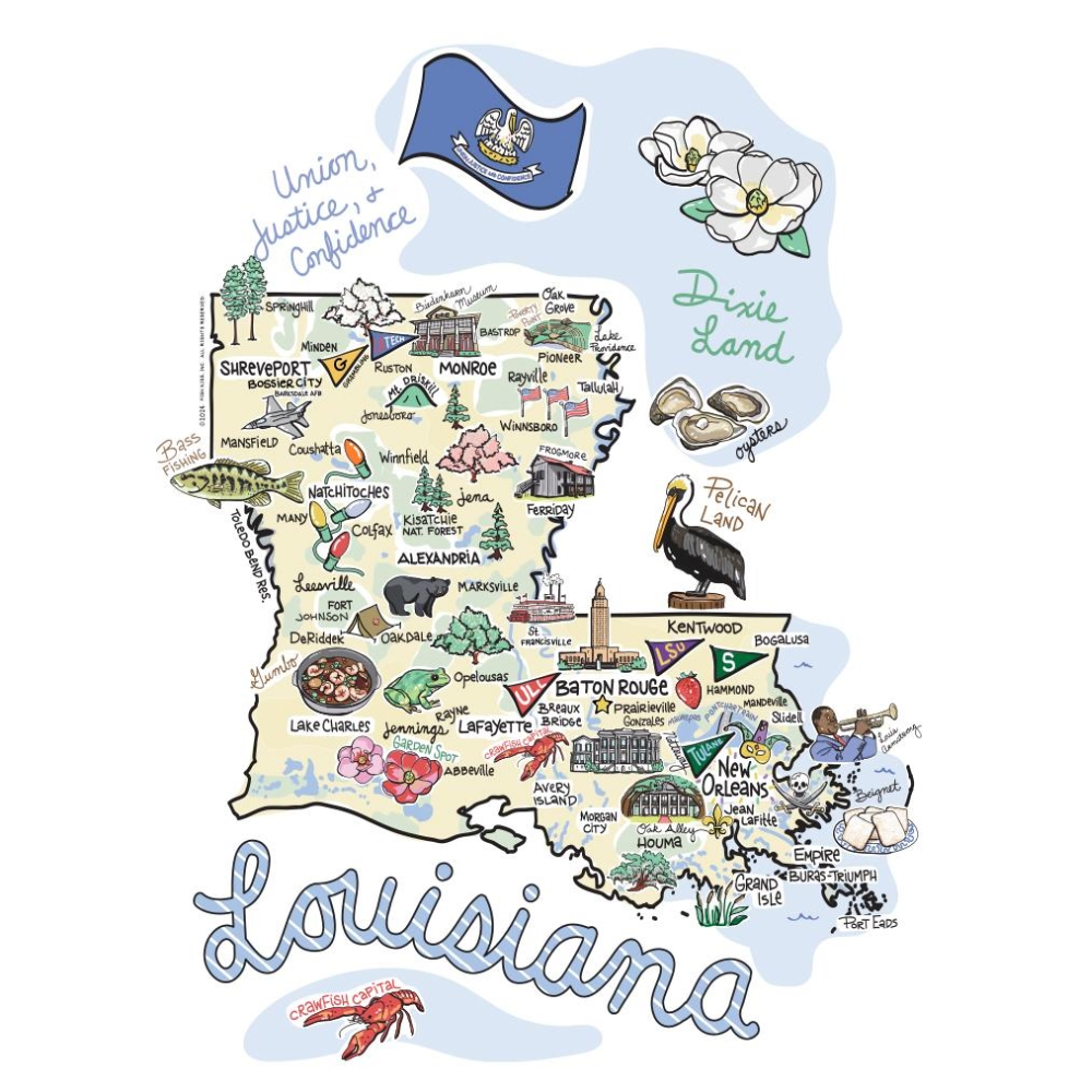 Louisiana Mega Mug 40oz