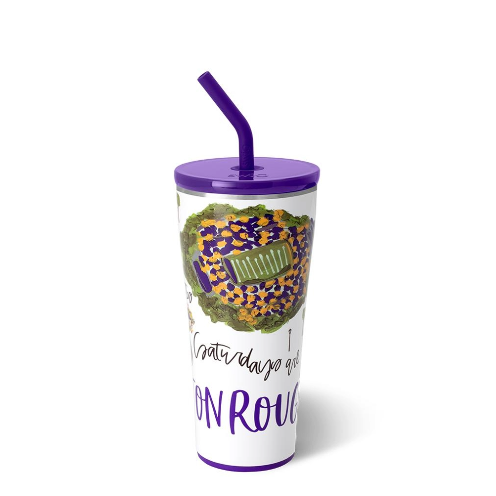 Saturdays in Baton Rouge Straw Tumbler (32oz)