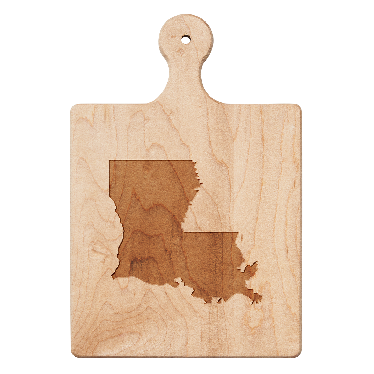 "Louisiana" Artisan Maple Paddle Board | 9" x 6"