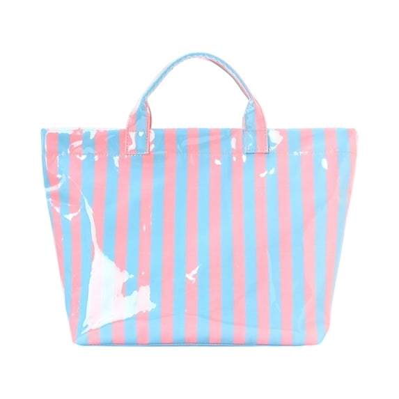 PVC Striped Tote Bag