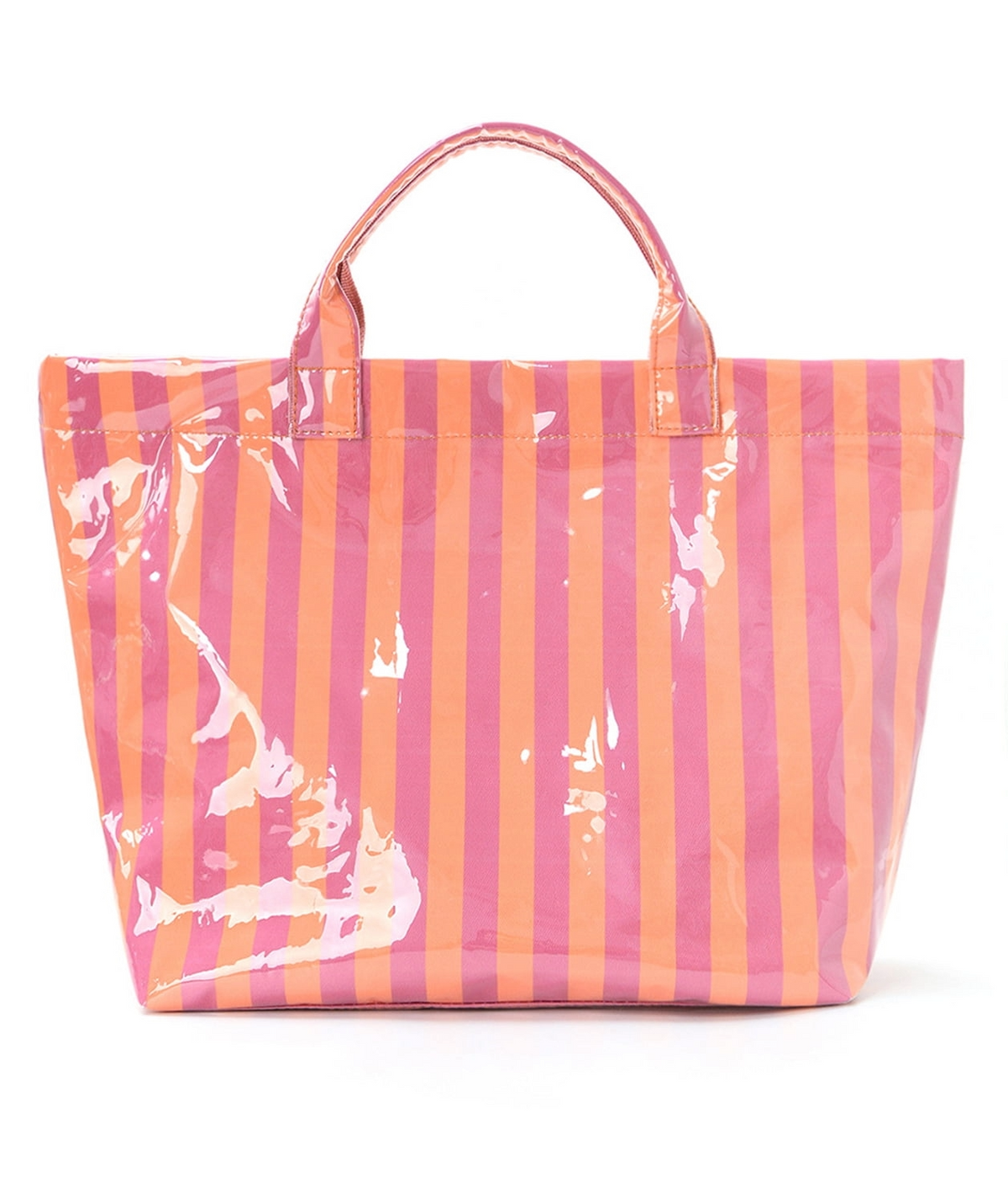 PVC Striped Tote Bag