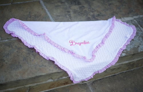 Baby Blanket with Ruffle