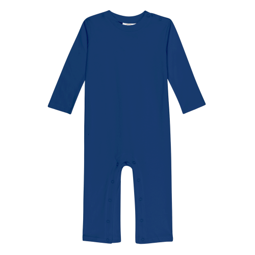 Boys Long Sleeve Romper - Navy