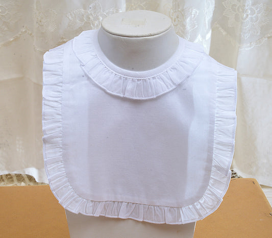Thin Cotton Ruffle Bib
