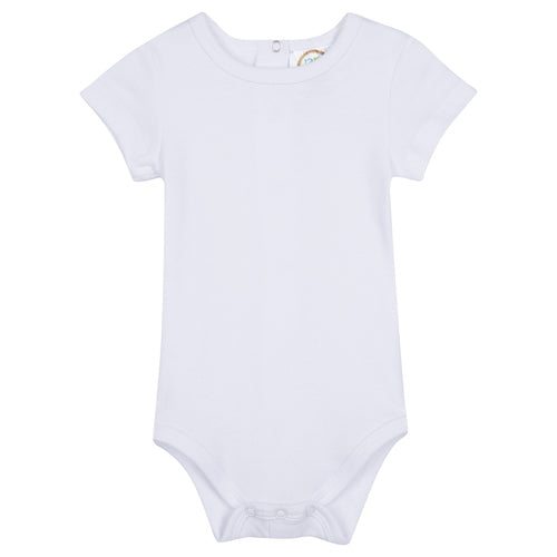 Unisex Short Sleeve Onesie - White